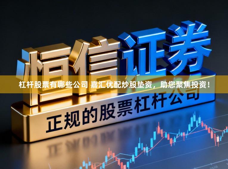 杠杆股票有哪些公司 嘉汇优配炒股垫资，助您聚焦投资！